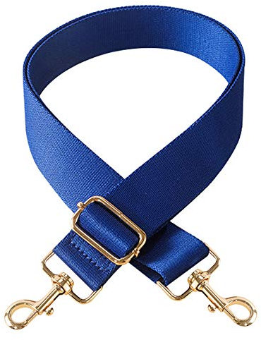 Uposao Taschengurt Schulterriemen für Taschen 75-135cm mit Karabiner, 3,8cm Breit Verstellbar Schultergurt Tragegurt Umhängegurt für Tragetaschen und Handtaschen für Damen Herren,Blau