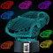 LEON - FOLIEN Auto 3D Illusion Sportwagen Lampe Car personalisiert mit Wunschtext Rennwagen Nachtlicht Tischlampe 16 Farben USB Touch Switch Led Taufgeschenk Dekor Beste Kinderzimmer Geburtstag