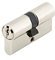 HERACLES - Cylindre européen 5G laiton nickelé double entrée 30 x 40 mm - HERACLES - C100011