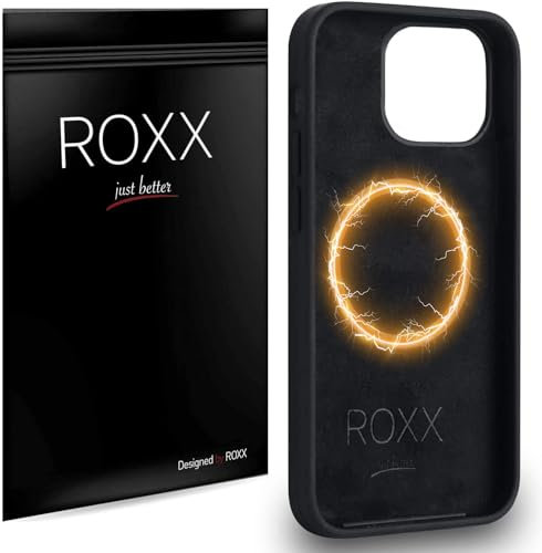 Roxx Black Next Era Hülle | Weltweit Einzigartig | Für iPhone 14 Pro | Für MagSafe | Hardcase | Innenschutz | Displayschutz | Kameraschutz