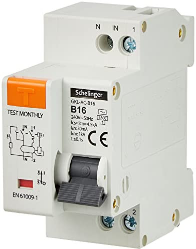 Schelinger Fehlerstromschutzschalter mit Leitungsschutzschalter GKL-AC-B16