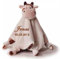 Wuff-Dogsworld Baby Kuscheltuch VIELE Modelle mit Namen Bestickt Geschenk Taufe Geburt Schmusetuch Schnuffeltuch Trösterchen Junge Mädchen (Kuh)