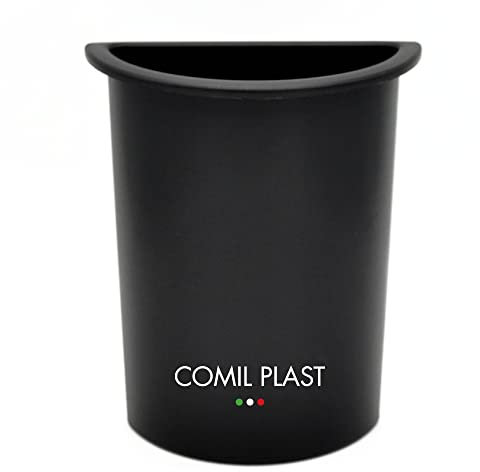 Comil Plast | Portafiori Interno in plastica per Vaso da cimitero Mezzaluna Colore Nero | Lato 12 cm, Altezza 16 cm.