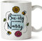 MUGFFINS Tazas para NIÑERA - En Inglés - Thanks For Beeing Amazing - 11 oz / 330 ml - Regalo original y divertido
