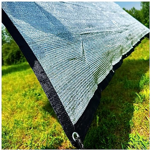 Alunetz Schattennetz Auto, 2x2m 2x3m 2x4m 3x4m Sonnenschutz Dachterrasse aus Aluminium Geeignet für Auto, Reduziert Die Temperatur im Auto UV-Beständig, Schattierungsnetz Netz 85% Verdunkelungsstoff (