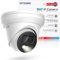 HITOSINO 5MP IP PoE Camera, Outdoor Turret Camera with Mic, Hikconnect/SADP/iVMS4200, Smart Color Night Vision, Low light Starlight, Human Vehicle Detection, 114° Wide Angle, Metal IP67, 512GB SD Slot