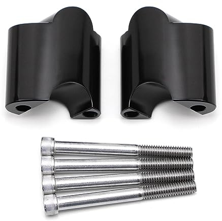 Dreamseek Morsetti di prolunga per manubrio per Harley Sportster XL1200X 48 Forty-Eight 2010-2017, adattatori per manubrio da moto da 1 pollice, staffa di montaggio in lega di alluminio CNC