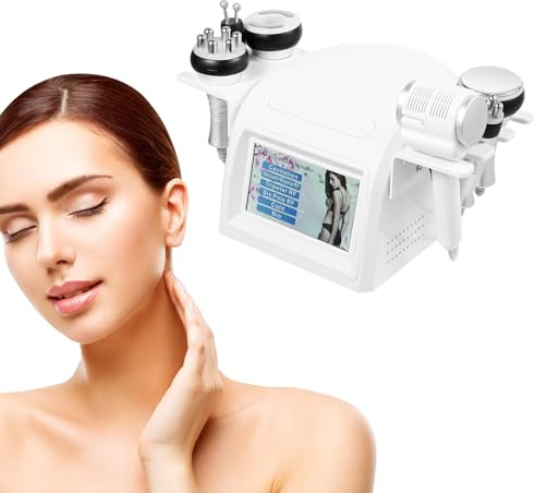6-en-1 40K cavitación ultrasónica vacío dispositivo de adelgazamiento RF dispositivo de belleza frío/martillo caliente herramienta para relajación, antiarrugas y envejecimiento en la cara/cuerpo