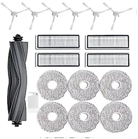 MoVols Main Brush, Side Filter, Dust Bag, Compatible for Dreame Bot L10S Ultra Sweeper Accessories