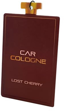 Car Cologne Lost Cherry Card Air Freshener - Cherry Car Air Freshener for Men and Women - Luxury Designer Inspired Ford Scent - Infused with High-Concentrate Oils, Long Lasting up to 28 Days