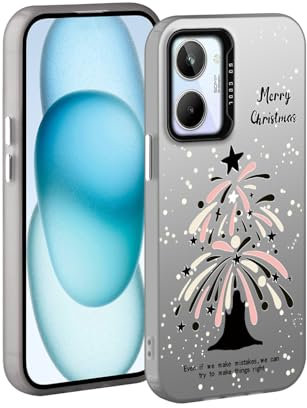 YUXING Funda para Realme 10 4G - Carcasa Teléfono Móvil Antichoque Delgada Patrón Artístico Fresco Bumper Slim Case Cover (Chrismas)