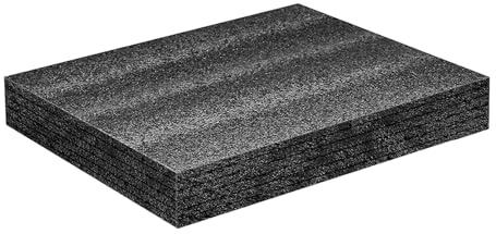 Fonowx Polyethylene Foam Insert, Rasterschaumstoff Würfelschaum, Miniaturen Koffereinlage Tabletop, Pick and Pluck Foam, Zuschneidbare Polyurethan-Schaumstoff-Pads für Transportkoffer