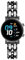 KUWAI Armbänder für TicWatch E3 Armband, Metall Edelstahl mit Lederkette Armbänder für TicWatch E3 Modisch Damen Frauen Armband für TicWatch E3 (G)