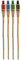 Acan Tradineur - Pack de 4 Antorchas de jardín de Fibra Vegetal, lámpara con Mecha para Playa, césped, Paseos, decoración Exterior, Bodas, Fiestas, 120 x 6,5 cm, Color y Modelo Aleatorio