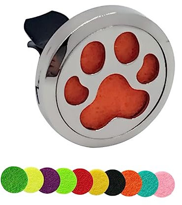 Holibanna Auto-luftduft-clip Aromatherapie-diffusor 30 Mm 10 Farb-pads Nachfüllbar Langlebig Öl Für Auto