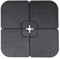 Swpsd Portable Parasol Base Sand/Water Filled 60 L Parasol Umbrella Base Stand