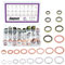 Swpeet 143 guarnizioni M8 M10 M12 M14 M16 M18 M20 in alluminio e rondelle Cooper e tappo di scarico dell'olio in 2 stili con kit assortito di guarnizioni ad O ring di tenuta zincate gialle,