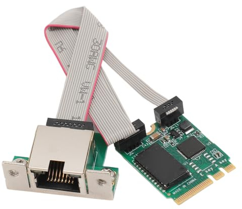 M.2 A E-Netzwerkkarte, 2,5 G 1 G Lite-Modi, 100/1000 Mbit/s Ethernet-Adapter-Konverter, Interne Computer-Netzwerkkarten mit RJ45-Anschluss, für 7 8 10 11, für Linux