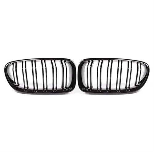 JUNOOS Für B&MW 5er F10 F11 F18 520 523 525 520d 530d 540i 2010-2017 Auto-Frontgrill Nieren-Renngrill Schwarz Glänzend Front Kühlergrille