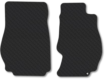 Nissan 350Z (2003-2010) 5mm Rubber Car Mats | Heavy Duty Rubber Tailored Fit Floor Mats Full Coverage Durable Waterproof Accessories Easy Clean Anti Slip Made in the UK