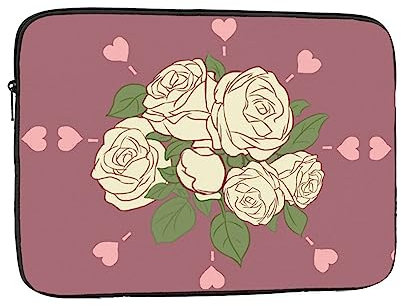 YYHWHJDE Schutzhülle für Laptops mit Bild Rose of Love, stoßfest, tragbar, 25,4 cm (10 Zoll), für Damen und Herren, Geschäftsreisen, Schule und Büro, für den täglichen Gebrauch