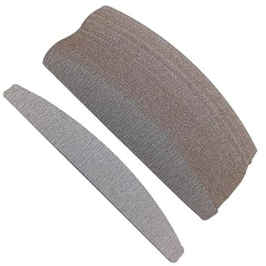 LZZYFPX Lima de uñas de Metal Gris, removedor de Callos, manicura, Arte de uñas, Mango de Acero Inoxidable, Papel de Lija con 50 Piezas de Papel de Lija de Repuesto(240 Grit No Metal)