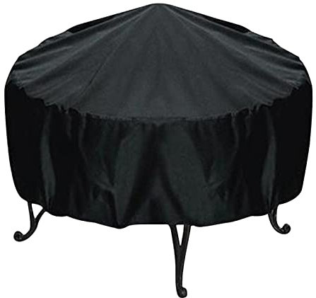 Runde Grillabdeckung, 112cm Durchmesser Grill Abdeckhaube, Anti-Staub, Schnee, Regen, Sonne Grillabdeckung für Holzkohlegrill klein Gasgrill für runde Gaskohle im Freien Raucherabdeckung