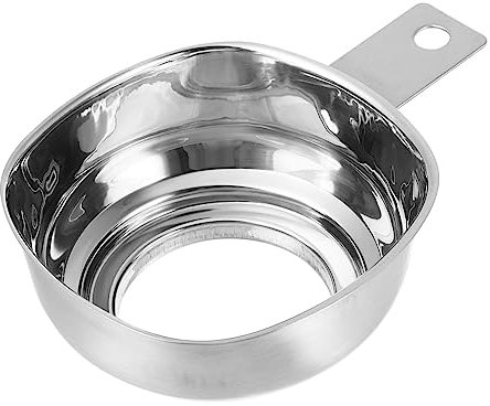 ELAYARD 1Pc Wide Mouth Stainless Steel Funnel with Handle Extra Large Diameter Jam Funnel for Easy Pouring of Liquids Grains Essential Kitchen Gadget for Home Restaurant Use