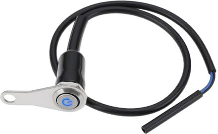 YINETTECH Interruptor LED para Motocicleta 12 V CC/10 A Encendido Y Apagado Ajustable para Manillar Resistente Al Agua para Faros Delanteros