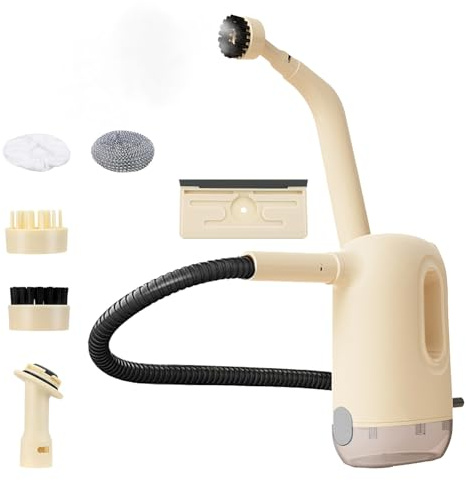 Handheld Steam Cleaner Portable with 300ml Water Tank&Rapid Heating Steam Cleaner mit 8-Piece Aufsätzen,Steam Cleaner Handheld for Home,Kitchen Air Conditioning Sofa and More