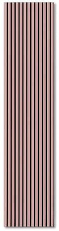 Vivodo Akustikpaneele | Farbe: Pastell Lachs | Wandpaneele in verschiedenen Formaten | Deko Wohnzimmer | Wanddeko Wanddeko in Pastellfarbe | Akustik Paneele Wand | Lamellenwand (150 x 40 cm - 1 Stk.)