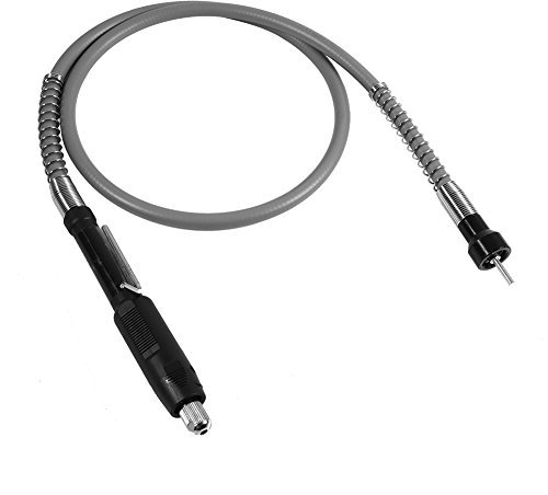 Zerodis Extensión de eje de taladro flexible, eje flexible con diámetro de sujeción de portabrocas sin llave M8 de 3,2 mm, herramienta rotativa de accesorio de amoladora