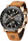 BENYAR Herrenuhr, Quarz Sport Chronometer, Fashion Brand Business Uhr, braune Lederuhr, wasserdicht und Kratzfest, mit Kalender, Geschenkuhr (Braun Schwarz)