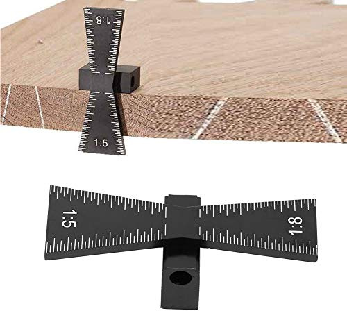 Schwalbenschwanzmarker, Vorlage für Holzfugen, Schwalbenschwanzführungswerkzeug mit Maßstab 1:5/1:8, für Schreinerei, Holzprojekte