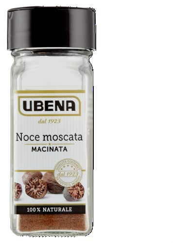 UBENA, Noce Moscata Macinata, Ideale per Insaporire Besciamella, Salse e Verdure Gratinate, 35 g