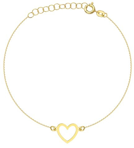 Lumari Gold Goldarmband 333 8k Gold Herz Gravur