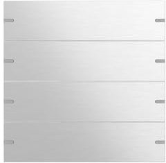 Gira 502417 Wippenset 4fach für Tastsensor 4, Aluminium