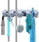 Adhafera Wall Mounted Broom and Mop Holder, 4 Position Brush Organizer with 5 Hooks, Ideal for Garage, Garden, Kitchen Tool Storage