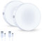qeemmy Dimmbar Batteriebetrieben Touch Lampe, weißes Licht led nachtlicht mit wiederaufladbar batterie, Helligkeit einstellbar, magnet aufkleben, Schrankleuchte, Küchenlampe, 2er-Set