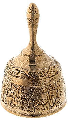 Holyart Campanello liturgico Quattro evangelisti Ottone Dorato