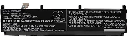 vhbw batteria compatibile con HP ZBook Studio G7, Create G7 notebook (7050mAh, 11,58V, Li-Poly)