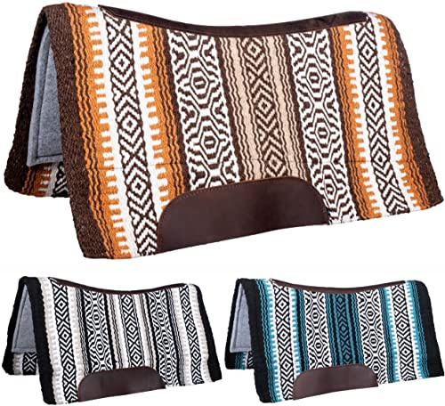 HKM Navajo Westernpad 9152 Schwarz/Türkis 36 = 91 cm