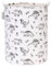 Sea Team 19.7 Inch Large Sized Waterproof Coating Ramie Cotton Fabric Folding Laundry Hamper Bucket Cylindric Burlap Canvas Storage Basket with Stylish Dinosaur Design