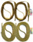 SNORS 2 PAAR flache Schnürsenkel GOLD 130cm 6mm - edel, glänzend, Glitzer, metallic, Schuhband für Sportschuhe Sneaker Halbschuhe - Flachsenkel Ersatz
