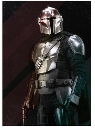 Displate Star Wars Metal Poster Star Wars Poster Star Wars Geschenk Star Wars Deco Star Wars - Mandalorian Season 2 - Protective Wear Poster - Größe 67,5x48cm
