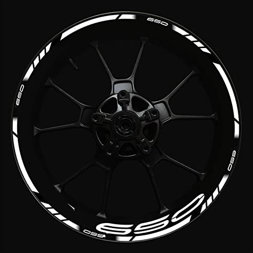 Felgenband Aufkleber-Set Für Vorder- Und Hinterradnabe Verbesserte Dekoration Für Kawasaki Z650 Motorrad Logo Z 650 Felgenaufkleber(Color:15)