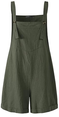 MINTLIMIT Women Overalls Baggy Adjustable Strap Sleeveless Rompers Shorts Jumpsuit Playsuit