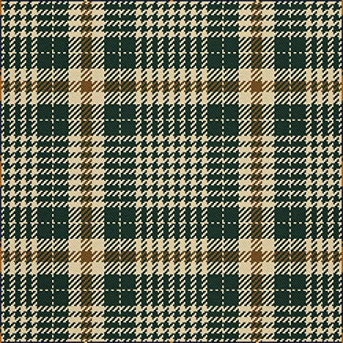HEKO PANELS Stoff Oxford Wasserdichte Meterware Canvas-Stoff Polyester Stoff Zum Nähen Nähstoffe Möbelstoffe Dekostoffe Handwerken Wasserabweisend Blickdicht Kariert Grün 5 Meter 155 x 500 cm