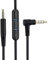 Alphatec QC25 QC35 QC45 OE2 Câble audio de rechange, compatible avec casque Bose, cordon jack stéréo mâle de 3,5 mm vers 2,5 mm, 1,8 m, micro/télécommande en ligne, noir
