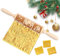 Vibbang Christmas Wooden Rolling Pin, Engraved Embossed Rolling Pin, Patterned Rolling Pin for Baking, DIY Baking Tools for Baking Dough Pastry Christmas Theme Pastries & Cookies